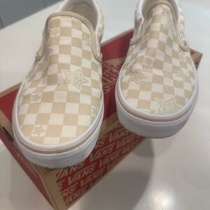 VANS Classic Slip Ons Women’s Size 9 STARS